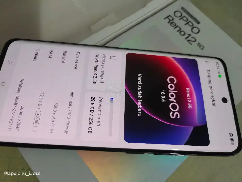 Oppo Reno12 5G 12/256 fullset ori