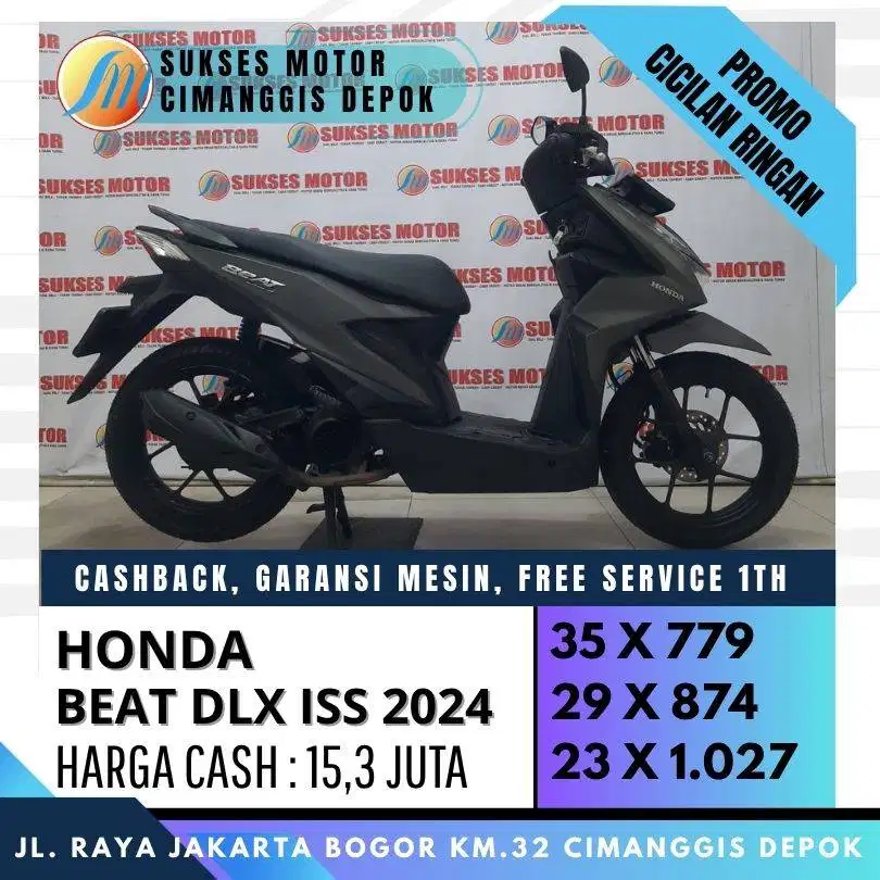 DP 700 BEAT DELUXE 2024 CASH KREDIT CICILAN RINGAN UNIT BERGARANSI