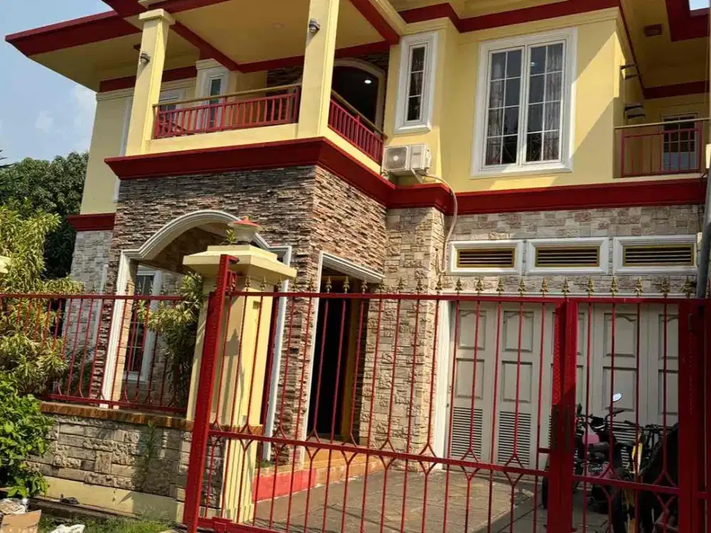 Dijual Rumah Hoek 2 lt Metro Permata lt 330 m2 lb 480 m2 Etnik Chinese Merah Menyalah ada 4+ 1  kt 4 km furnished Ayo survey & nego yuk sampai deal!!