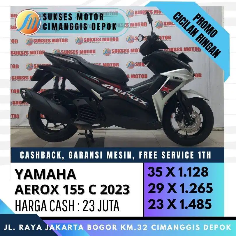 DP 800 AEROX 155 C 2023 CASH KREDIT CICILAN RINGAN UNIT BERGARANSI