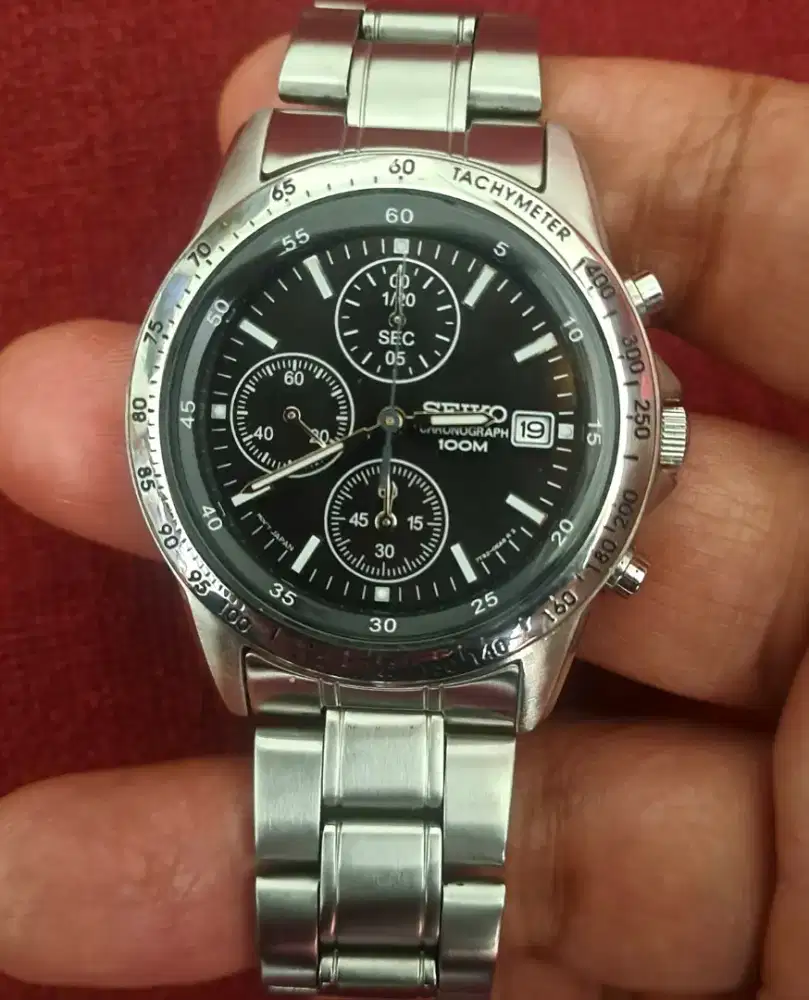Seiko Chronograph 7T92-0DW0 Black Dial