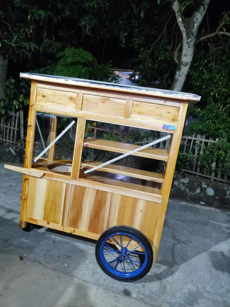Gerobak Angkringan Bakso Mie Ayam PeceL Bubur Sate Martabak Ronde dlL