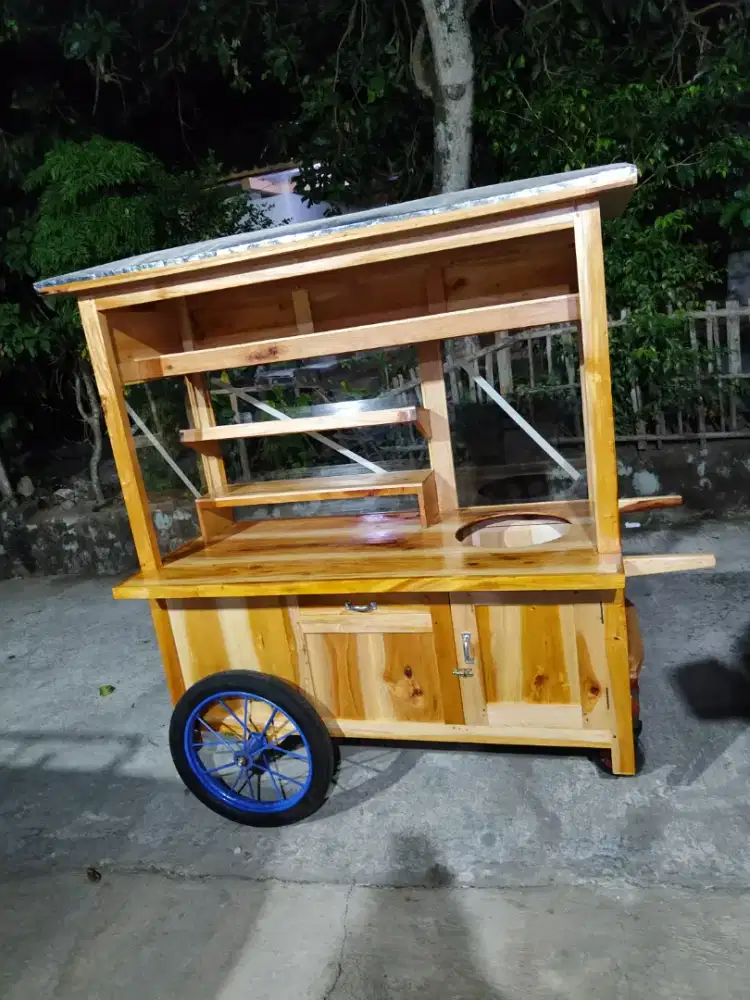 Gerobak Angkringan Bakso Mie Ayam PeceL Bubur Sate Martabak Ronde dlL