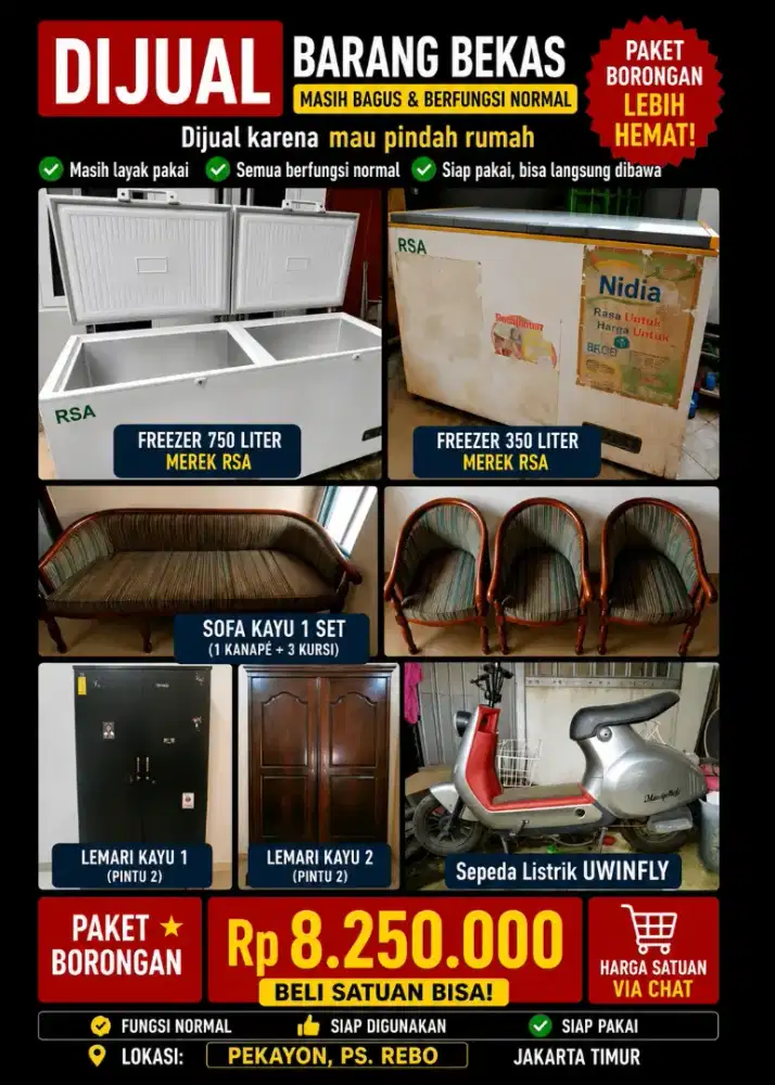 Jual Cepat, mau Pindah Rumah