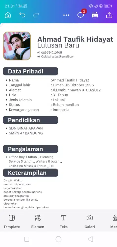 mencari lowongan pekerjaan apa saja
