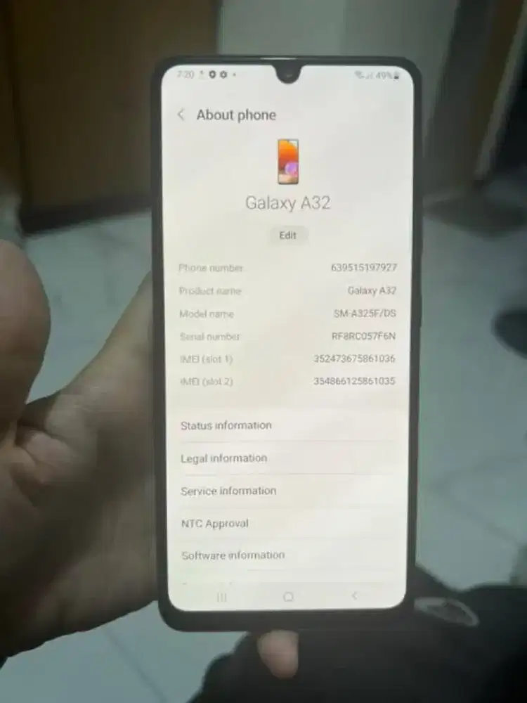 Samsung a32 4g ram 8 128gb