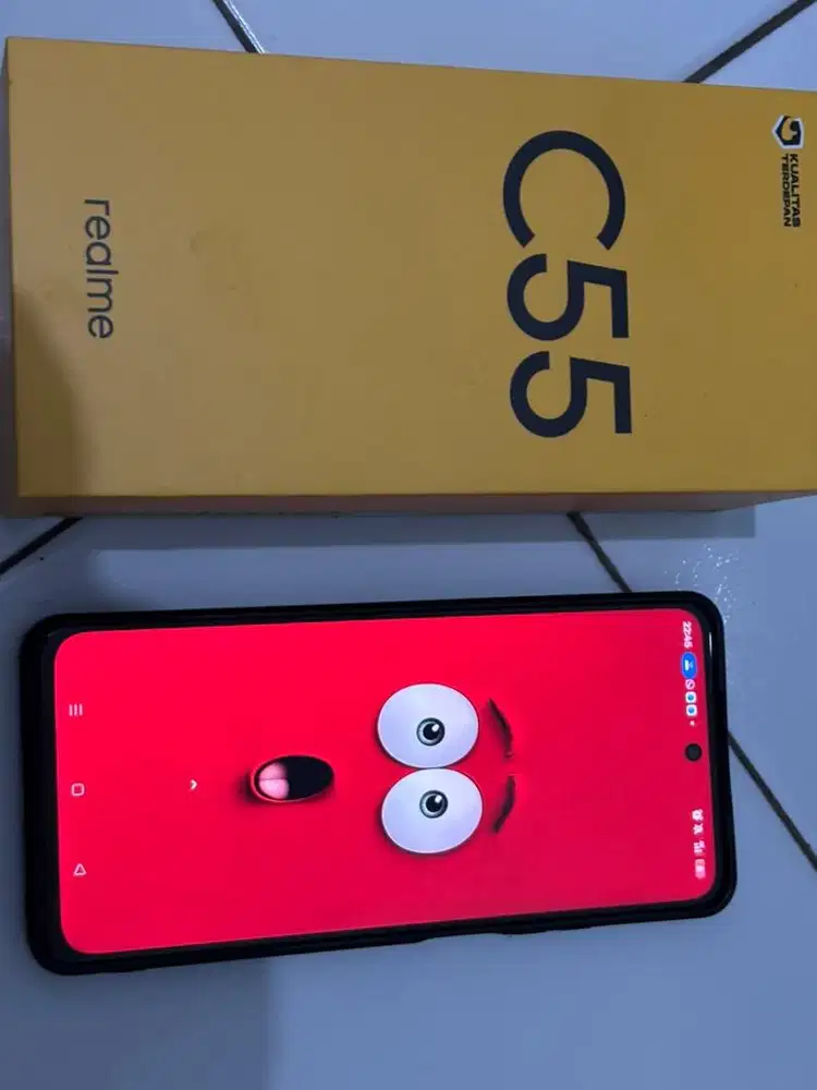 Realme C 55 6 gb/128 fullset , kondisi normal dan mulus