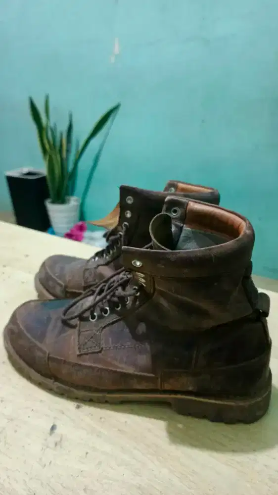 sepatu boots kreatoz tan no.42