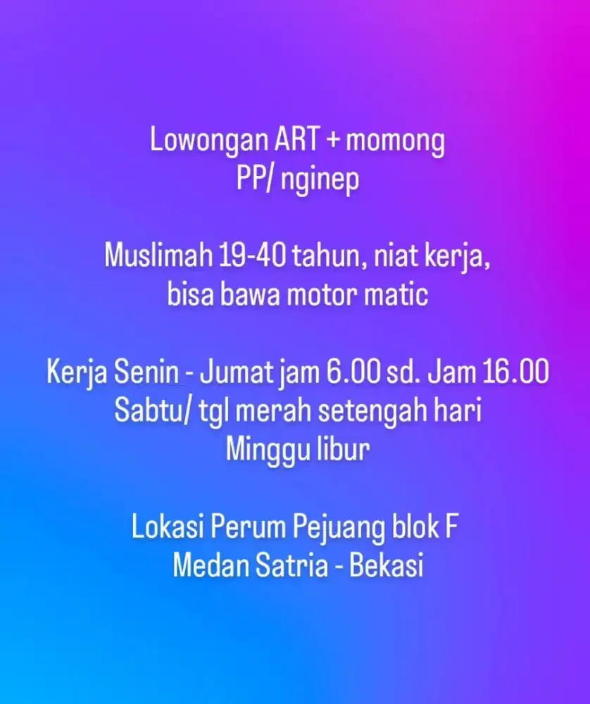 Loker ART + Momong