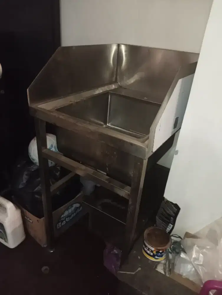 Sink 1 bowl dengan grease trap