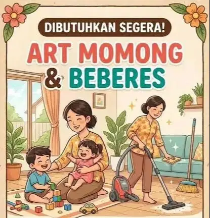 Dibutuhkan ART MOMONG anak perempuan 5th, menginap di Jakarta Barat