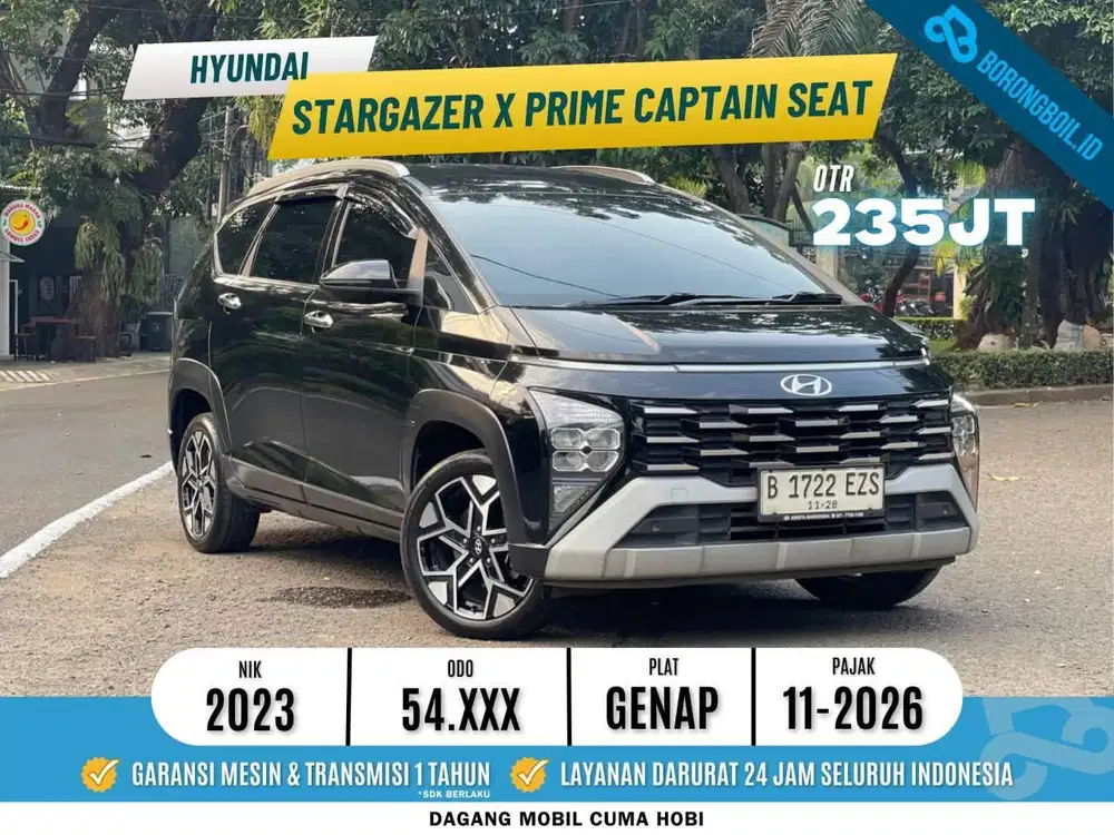 FULLSET HYUNDAI STARGAZER X PRIME IVT 2023 RECORD HITAM SUPER ISTIMEWA