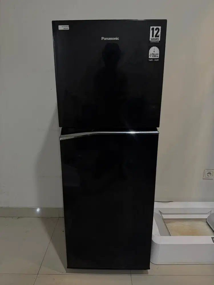 Panasonic Kulkas 2 Pintu 224 Liter NR-BB221Q-PK - Hitam