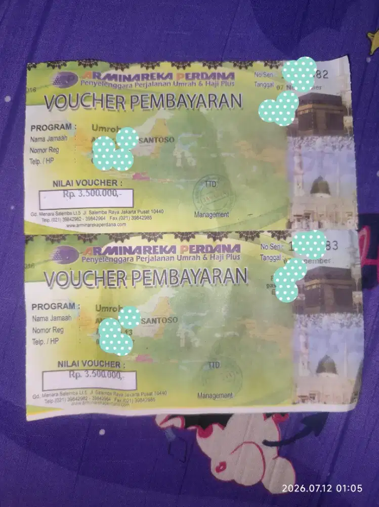 Voucher Umroh  Arminareka