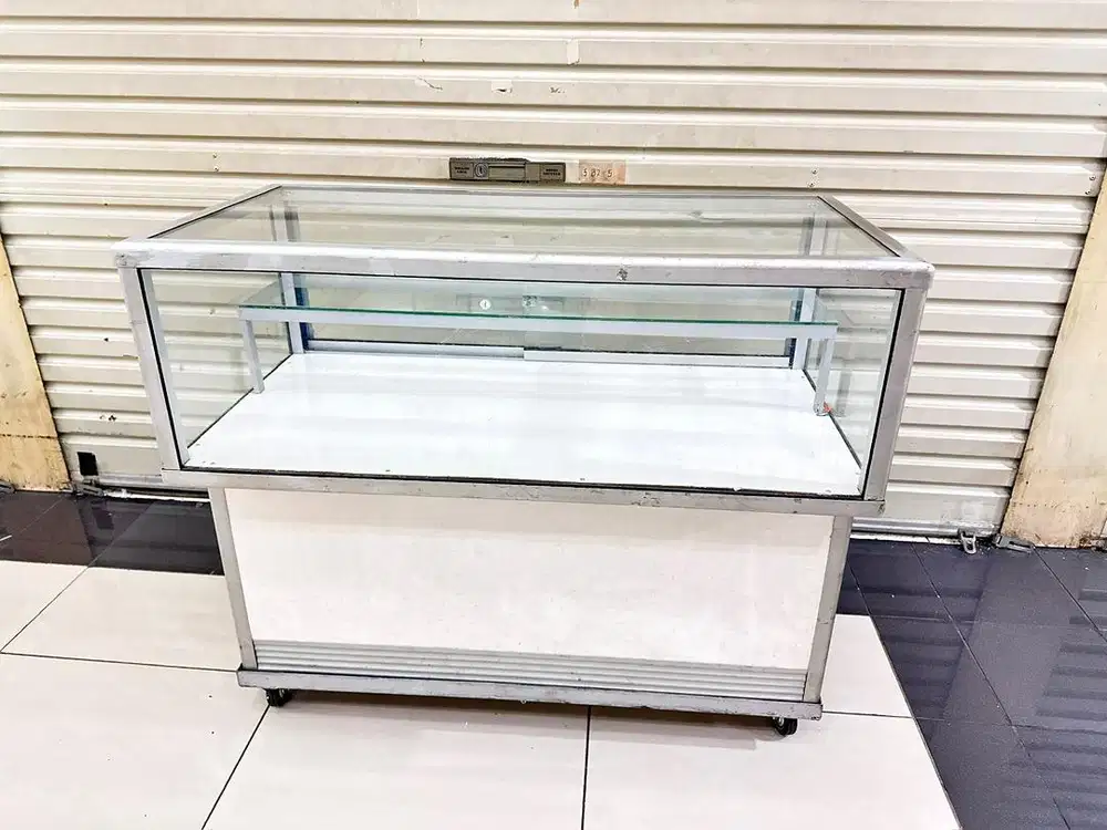 Etalase Konter Hp Pulsa Aksesoris Kaca Kokoh (100cm)