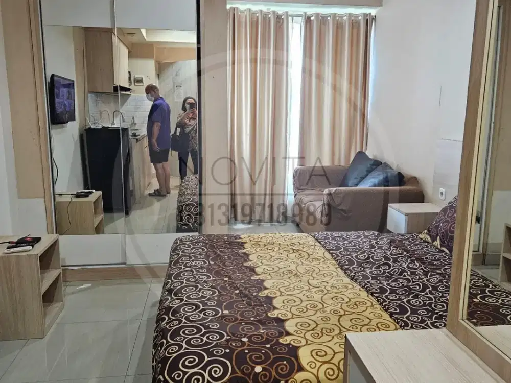 Dijual Cepat Apartemen Grand Kamala Lagoon Bekasi - Studio Fully Furnished