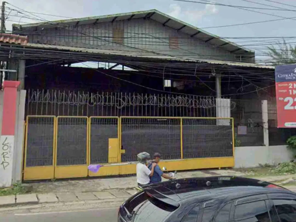 gudang full bangunan di pinggir jalan siliwangi rawalumbu bekasi timur