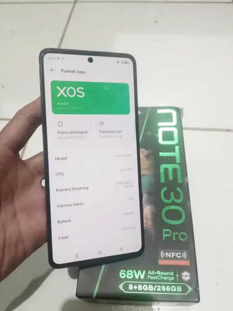 infinix note 30 pro NFC fullset