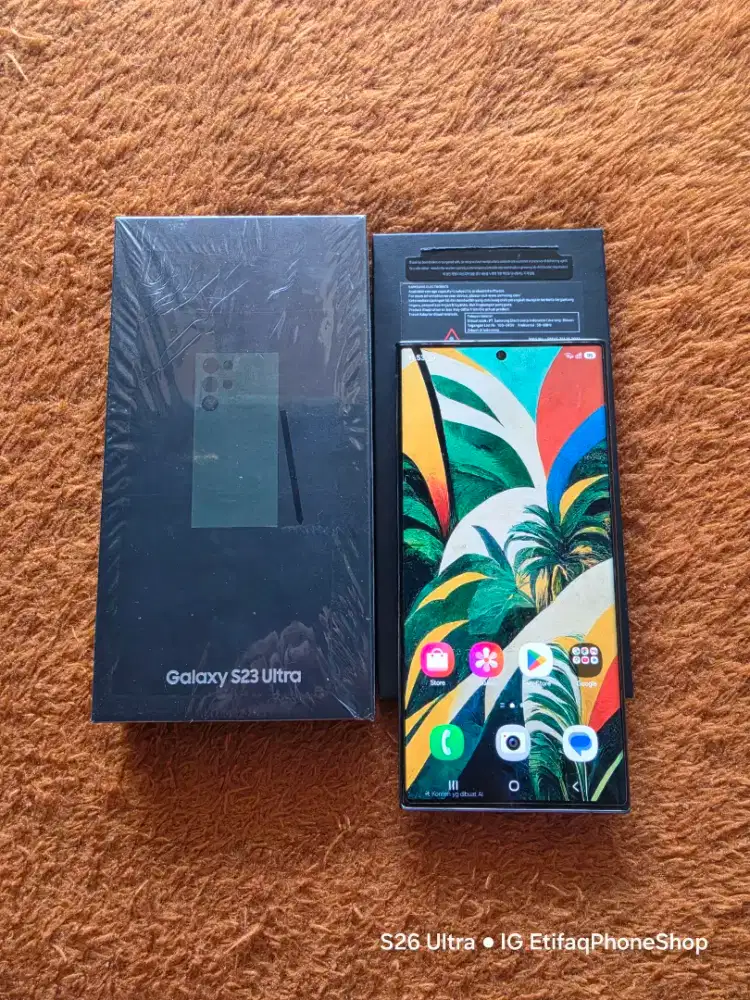 Samsung S23 Ultra Fulset Ori Resmi Galaxy S23ultra S 23 23ultra 12/256