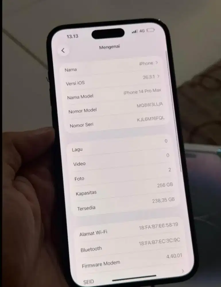 iPhone 14 promax 256