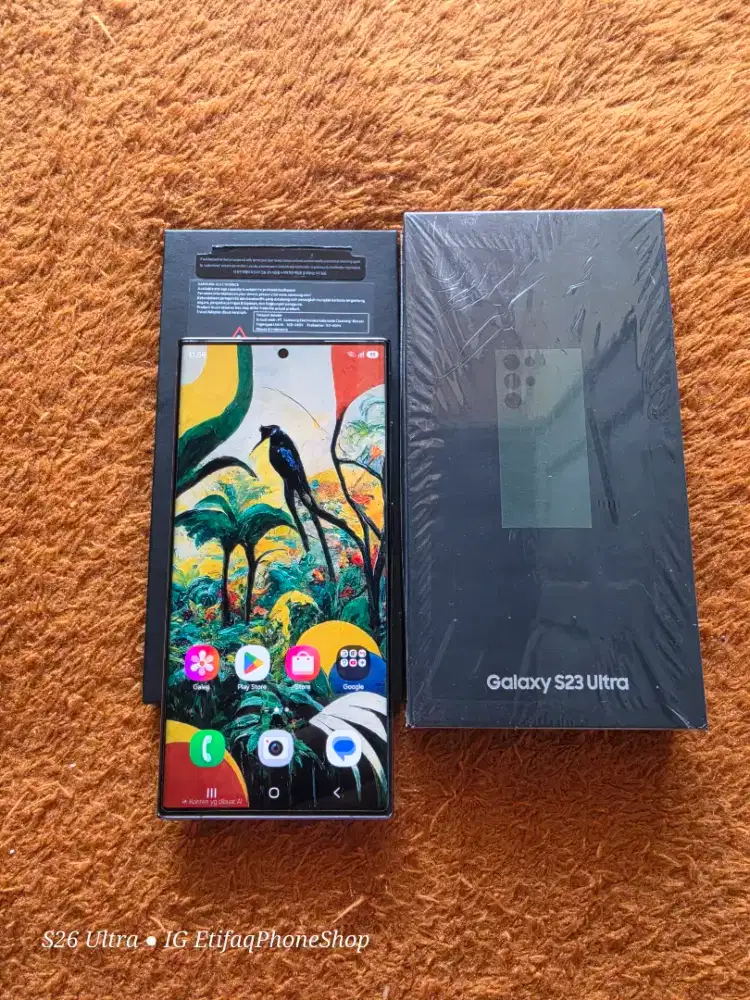 Samsung S23ultra Fulset Ori Resmi Galaxy S23 Ultra S 23 23ultra 12/256