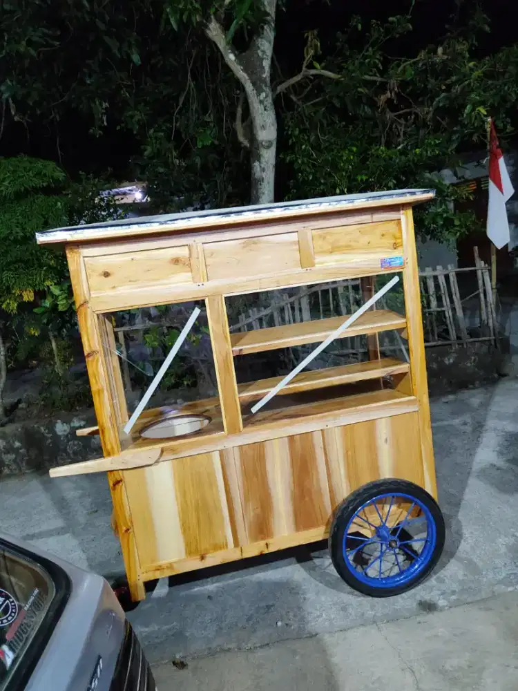Gerobak Angkringan Bakso Mie Ayam PeceL Bubur Sate Martabak Ronde dlL