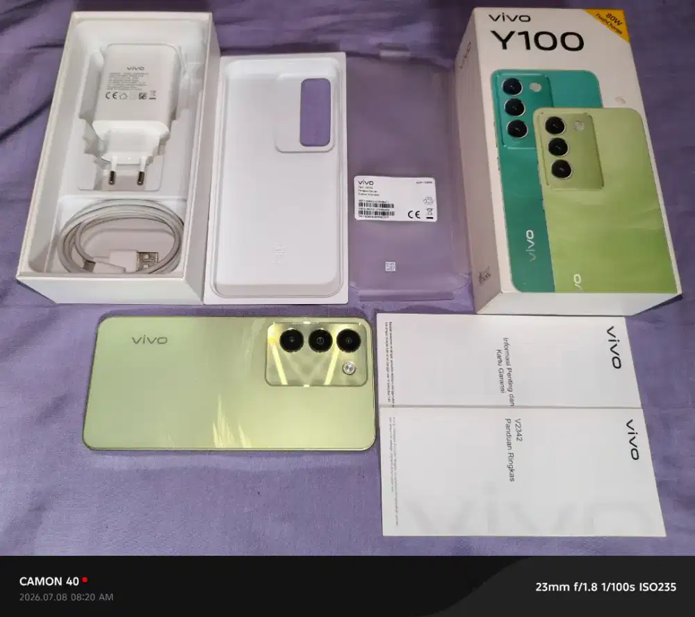 Vivo Y100, 4G, 8/128, Resmi bukan refurbish