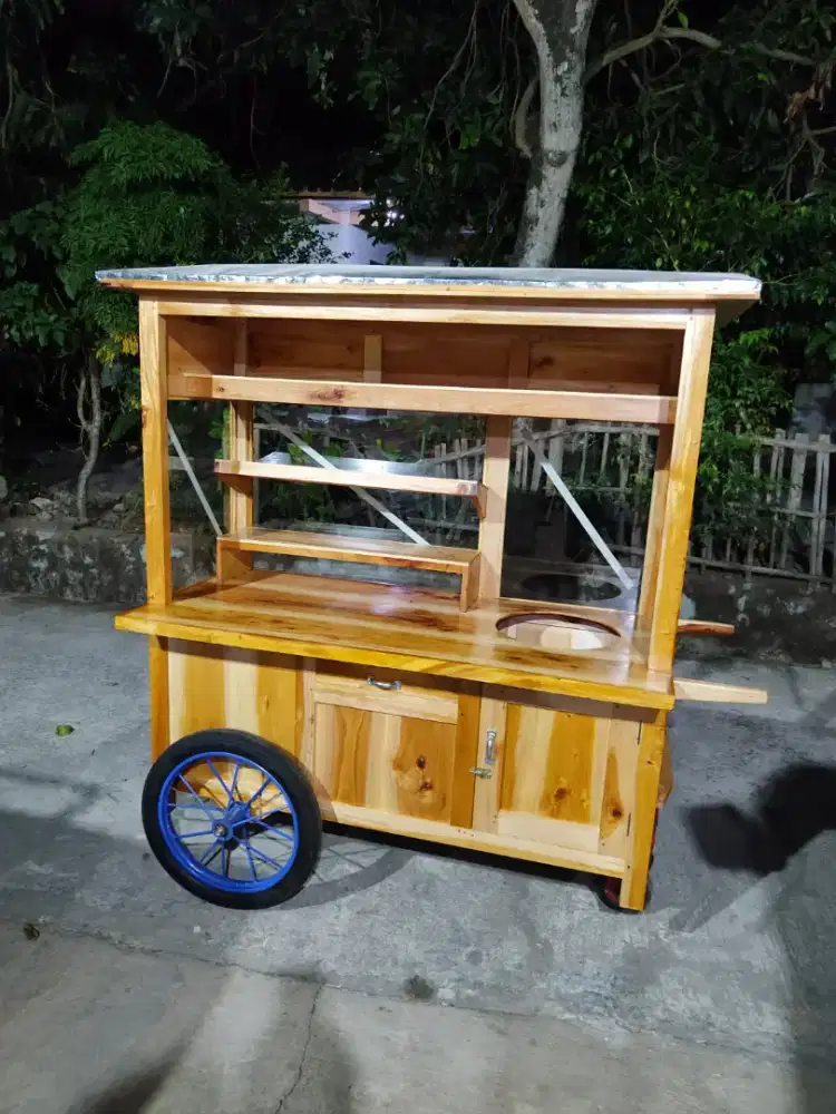 Gerobak Angkringan Bakso Mie Ayam PeceL Bubur Sate Martabak Ronde dlL