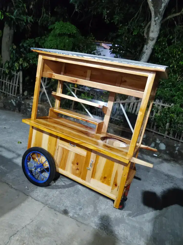 Gerobak Angkringan Bakso Mie Ayam PeceL Bubur Sate Martabak Ronde dlL