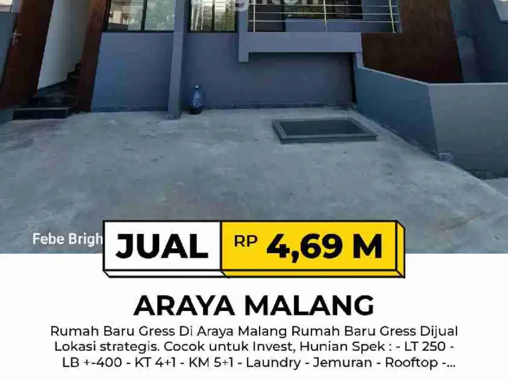 Rumah Di Araya Malang