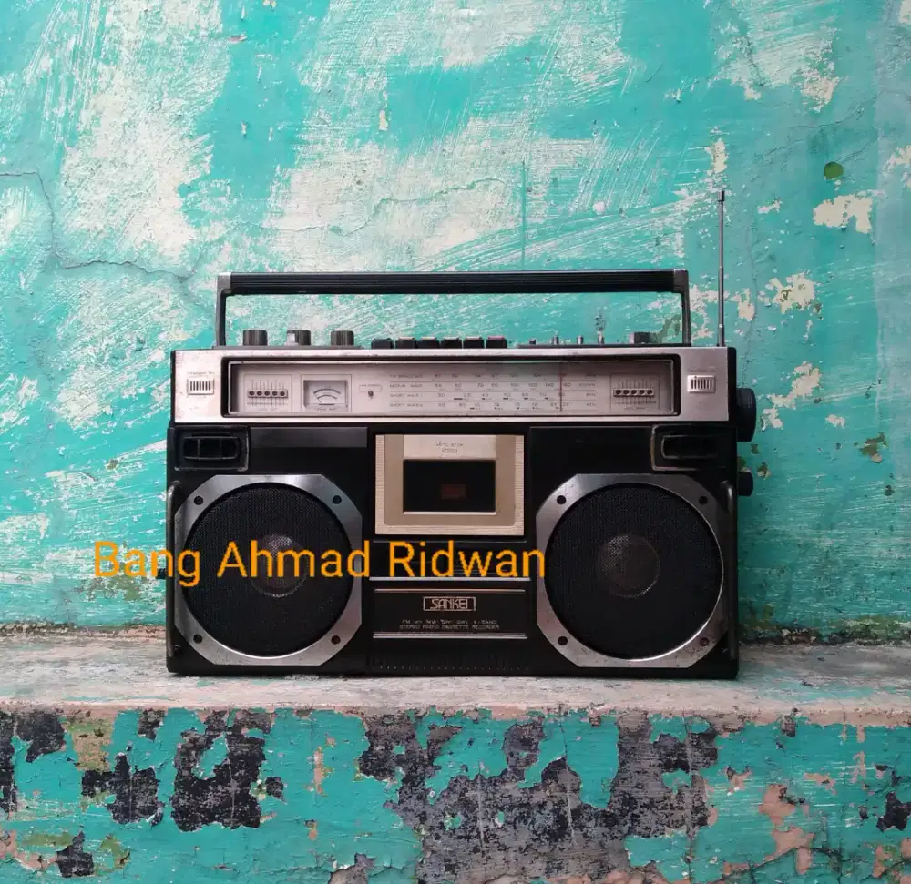 SANKEI FM radio tape kaset pita antik jadul kuno tua klasik boombox