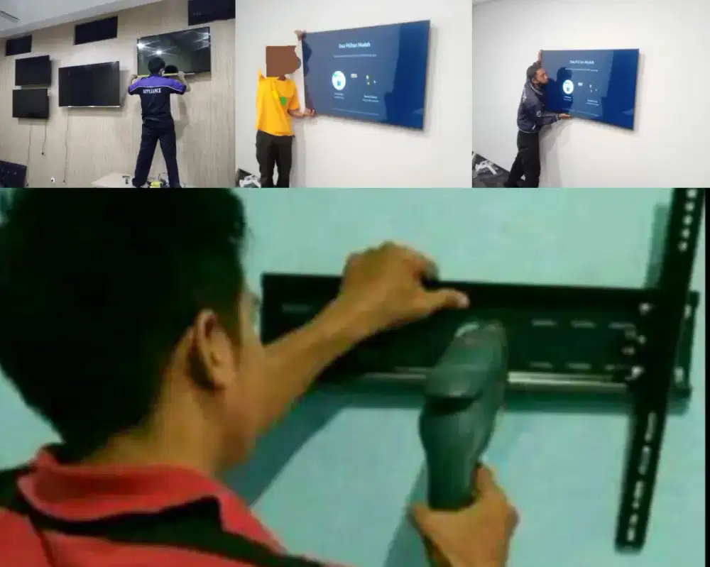 Braket +pasang atau jasa pasang terima rapih breket bracket led tv