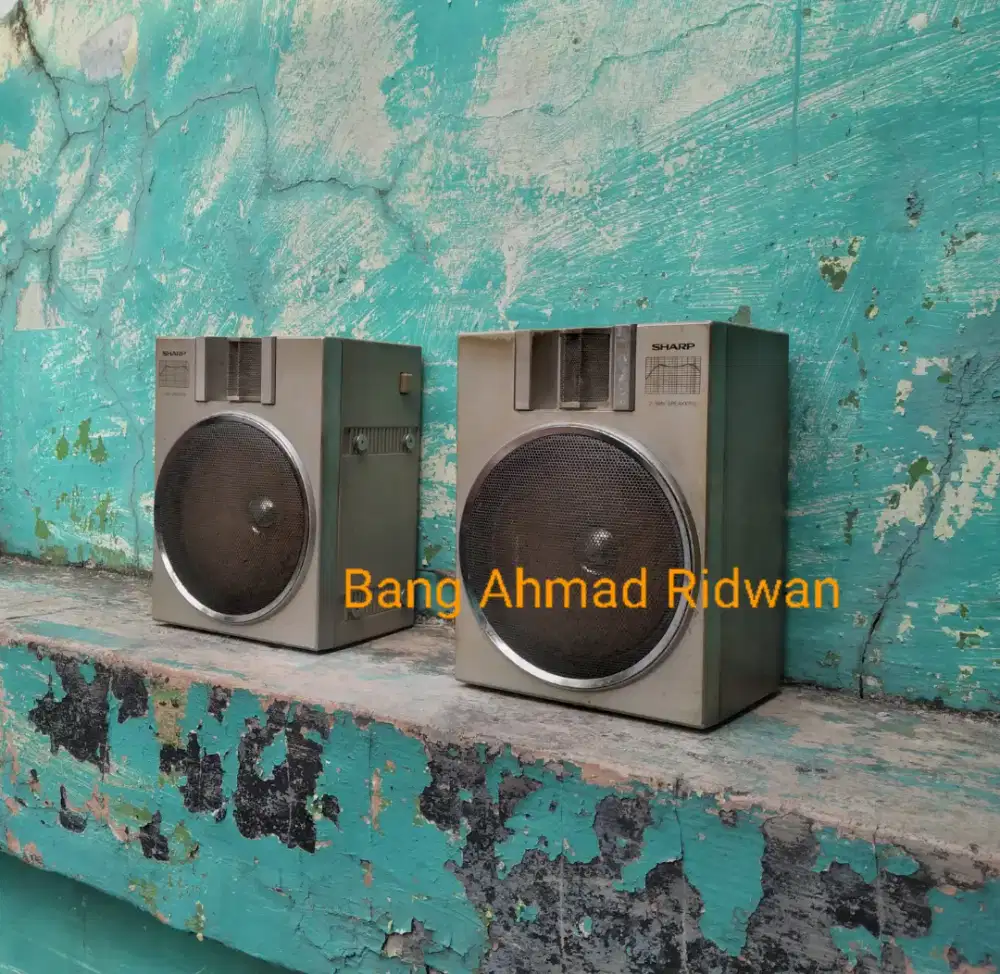 2 speaker pasif untuk radio tape deck kaset pita antik jadul boombox