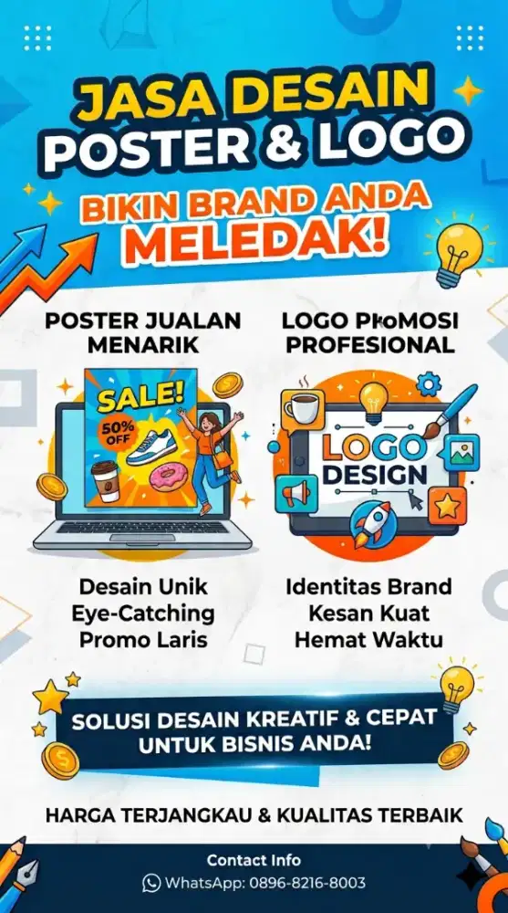 JASA PEMBUATAN POSTER JUALAN DAN LOGO