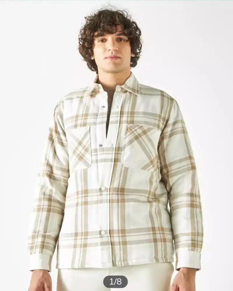 Jacket Flanel Outer Overshirt H&M Reguler Fit