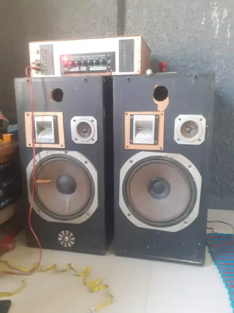 1 Set Speaker Subwoofer Dan Amplifie