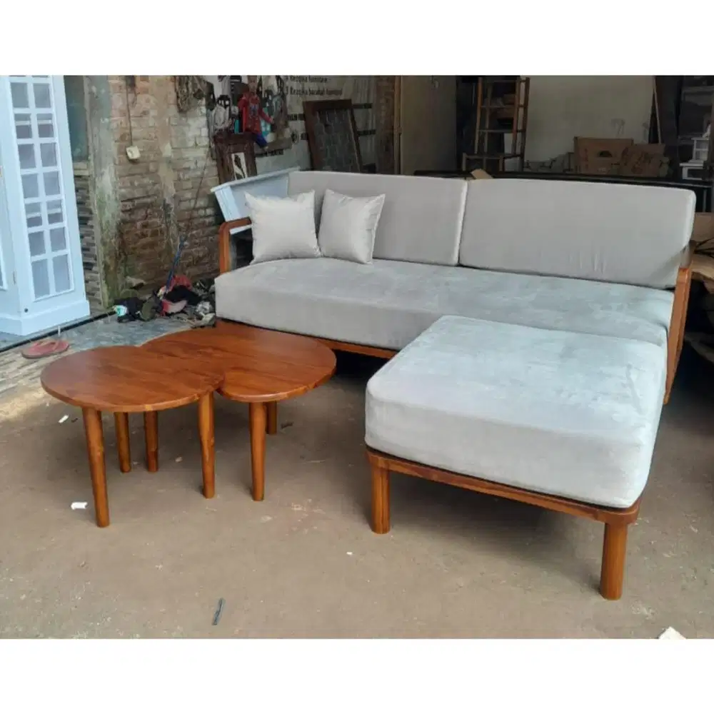 Jual Kursi Jati Asli Jepara / Sofa L Jati Jepara