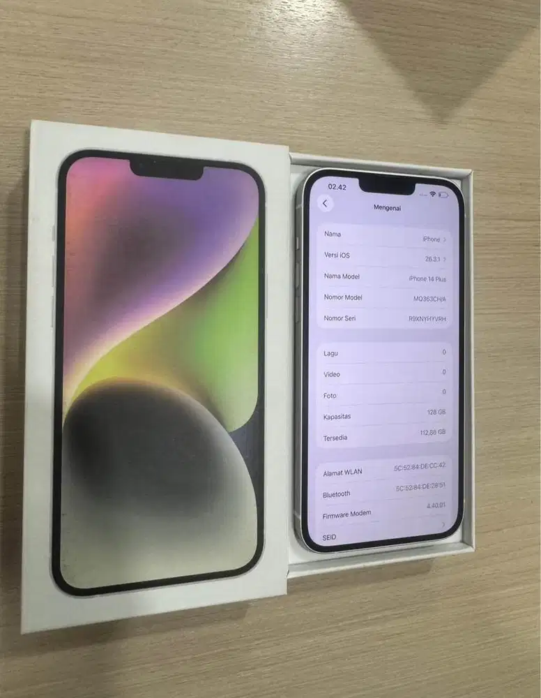 Iphone 14 Plus 128gb dual sim