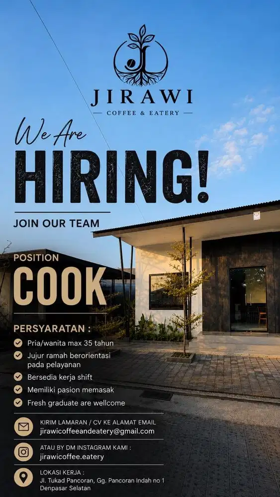 DI BUTUHKAN SEGERA COOK