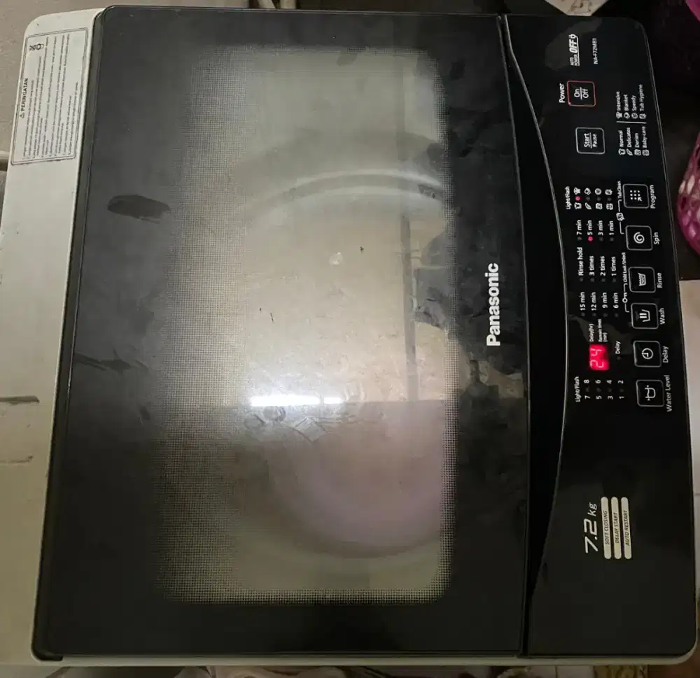 Dijual Mesin Cuci Top loading Panasonic 7.2 kg