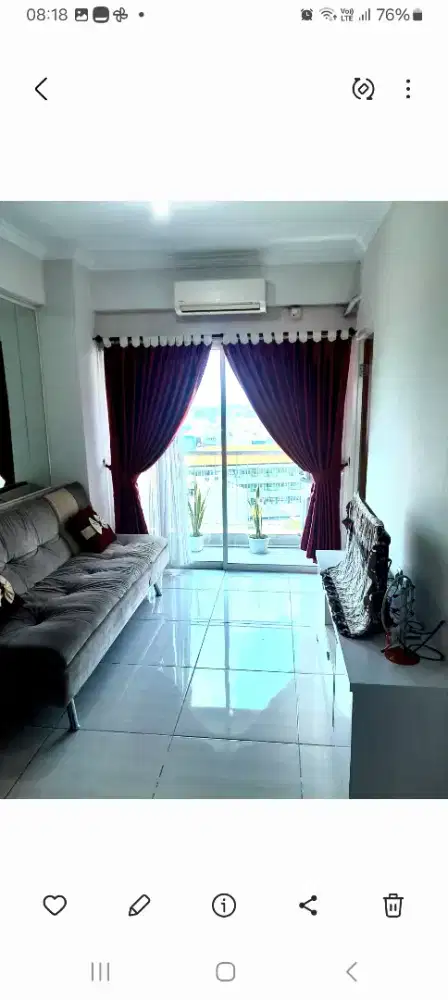 Disewakan Apartemen Puncak Bukit Golf Tower A lt 5, City view. 2BR.