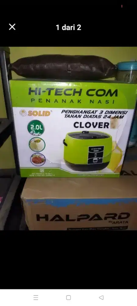 Rice Cooker Hi-Tech Com Solid Clover 2L - Baru