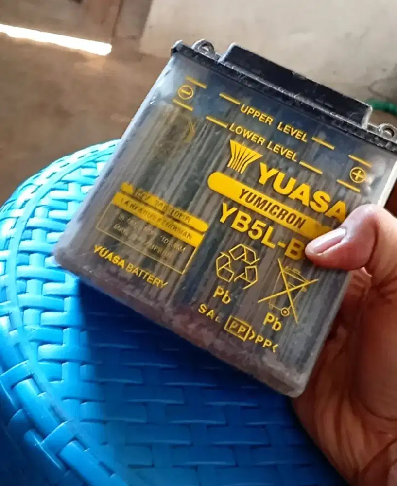 Aki Basah Motor 12V 5A – Masih Layak Pakai, Harga Murah