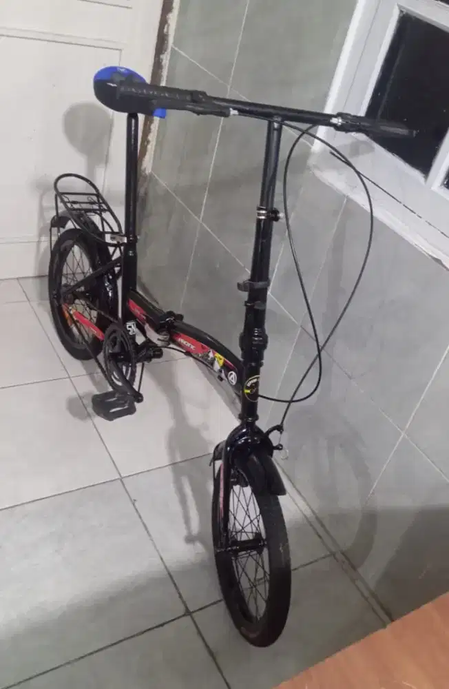 sepeda lipat ukuran 16 kondisi normal