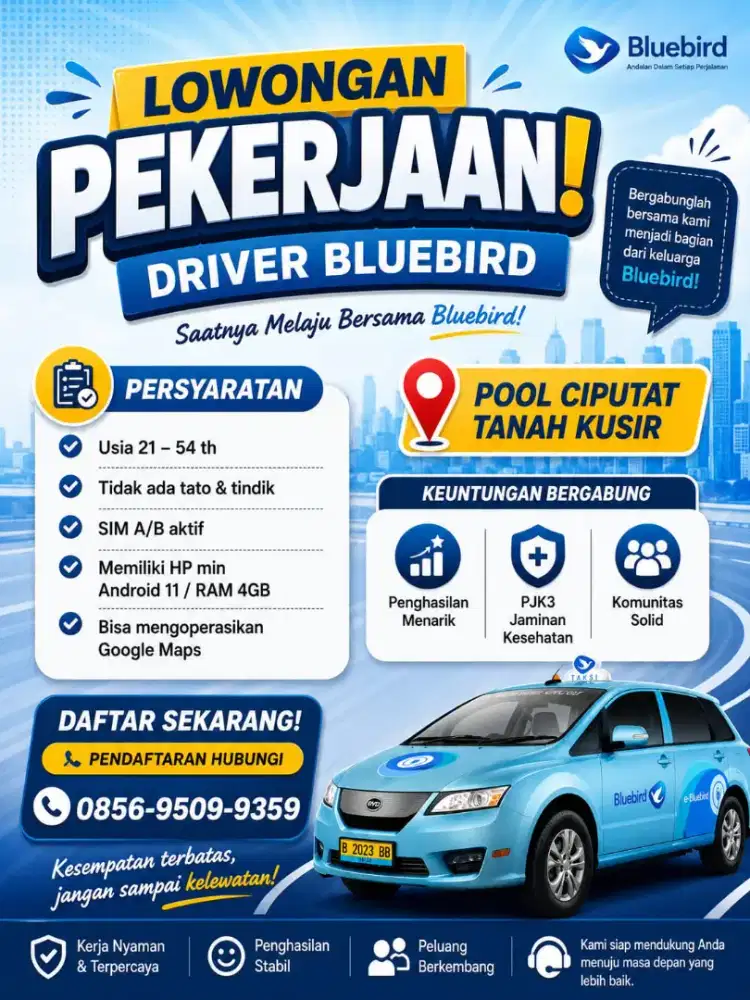 LOWONGAN DRIVER JABODETABEK