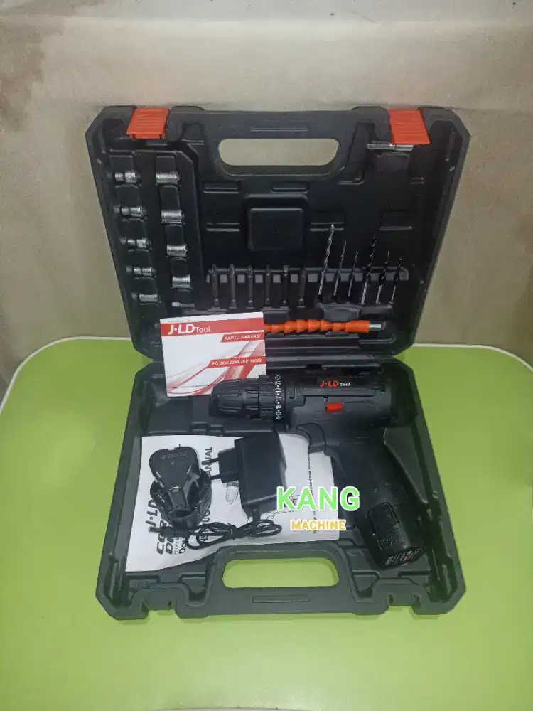 Mesin bor baterai JLD 12V bor cordless drill driver 12 Volt