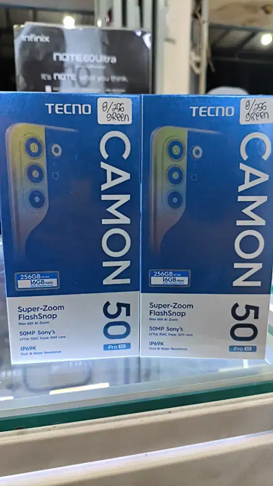 Tecno CAMON 50 PRO 5G 8+8/256 AMOLED Baru spesial promo