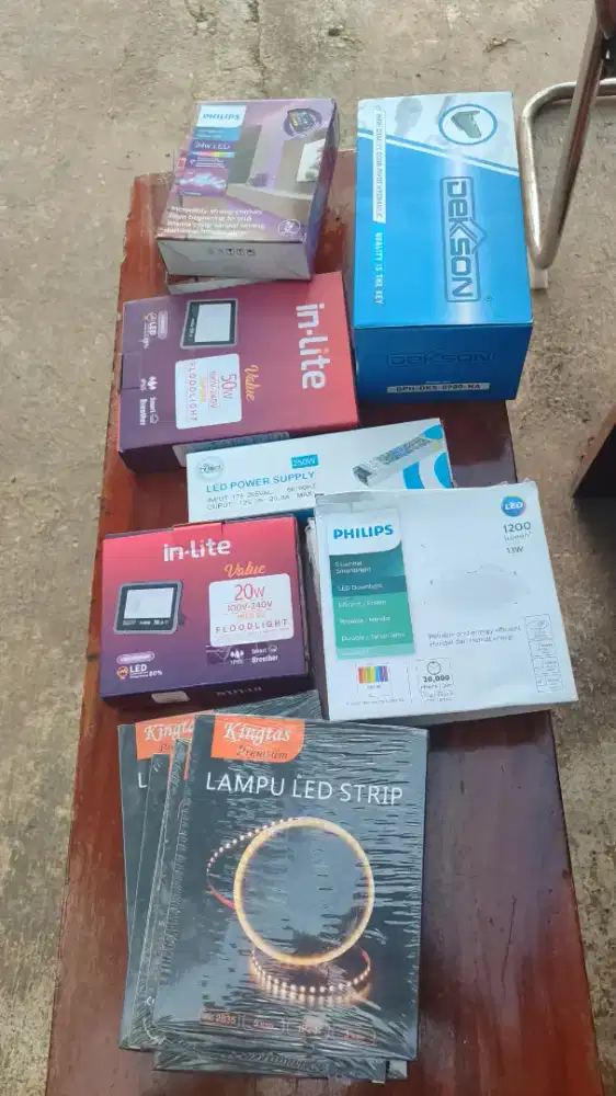 Dekson, Led Strip, dll Murah Sisa Proyek