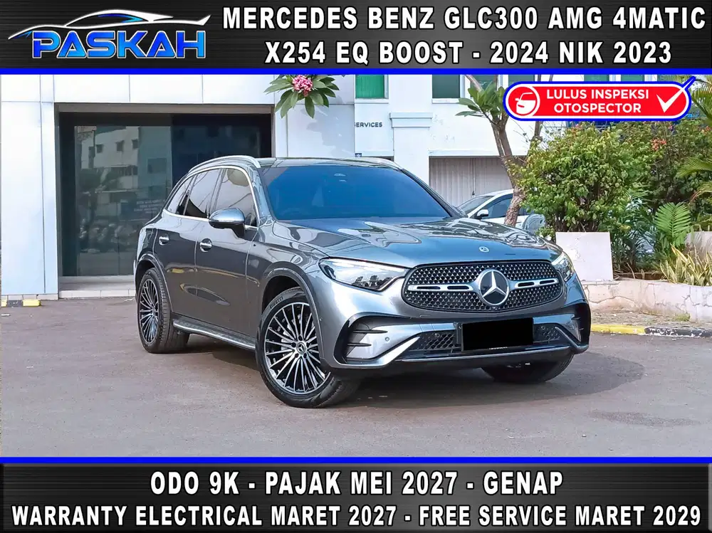 GANJIL Odo=9k BUNGA=4% PAJAK Mei 2027 GLC300 AMG 2024 NIK 2023 GLC 300