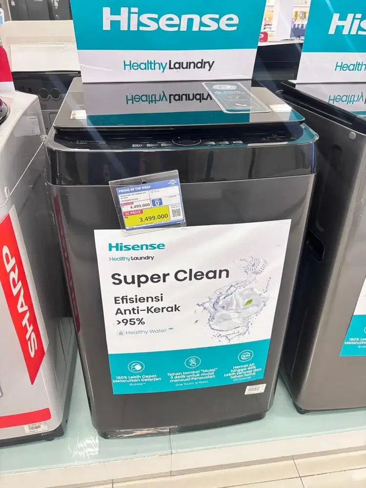 Top loading Hisense 10.5 Kg